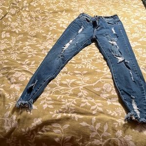 American Bazi small distressed skinny jeans